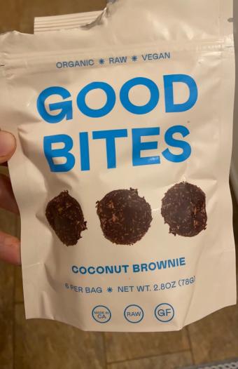 Good Food, COCONUT BROWNIE BITES, barcode: 0858891004153, has 0 potentially harmful, 0 questionable, and
    1 added sugar ingredients.