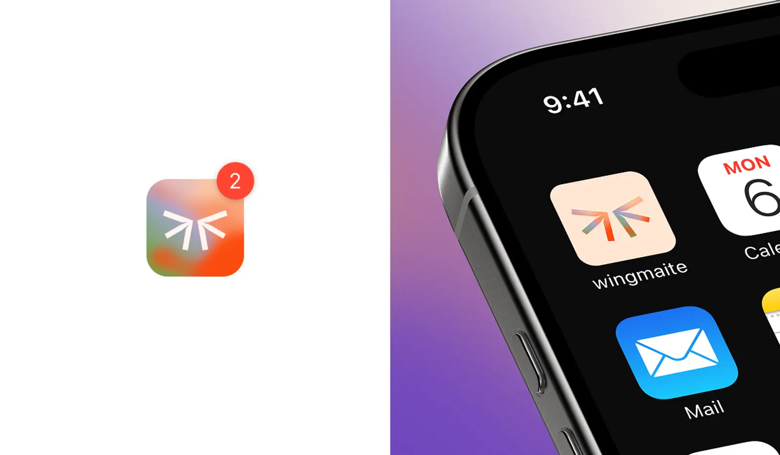 wingmaite app icon mockup