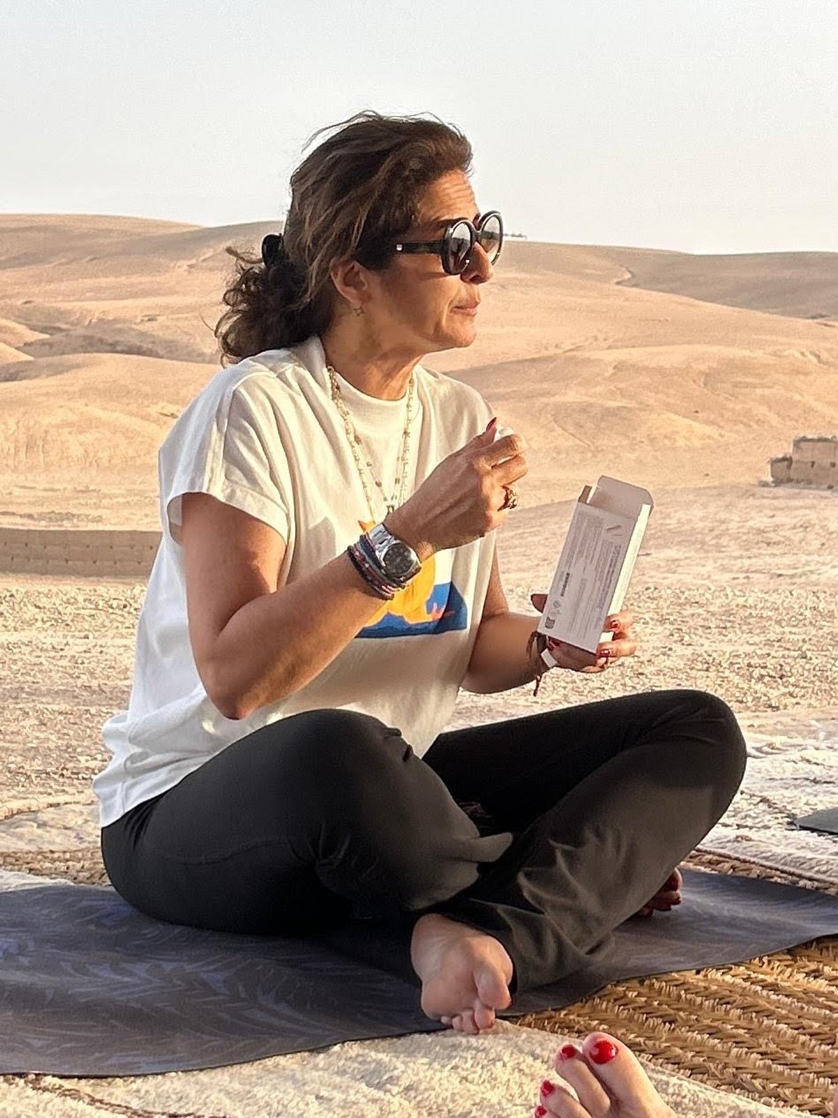 Catherine lors d’un moment d’échange