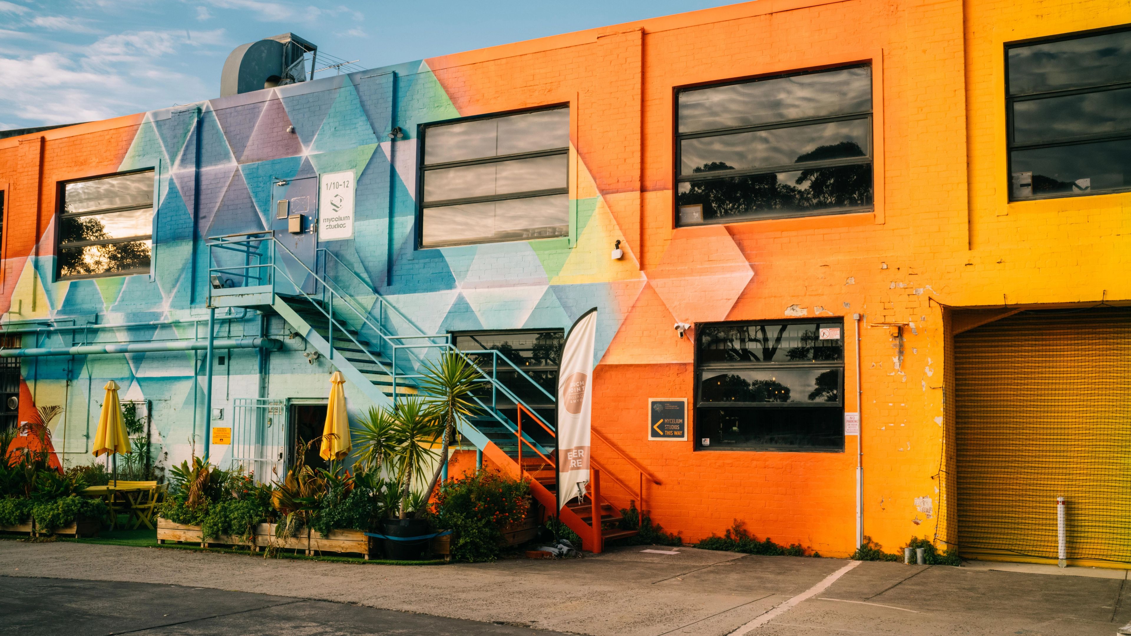 The colourful CoParadiso building