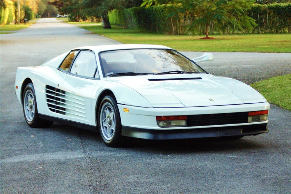 A white ferrari