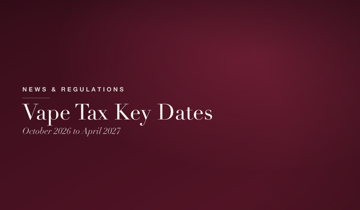 News & Regulations — every key Vaping Products Duty date from October 2026 to April 2027