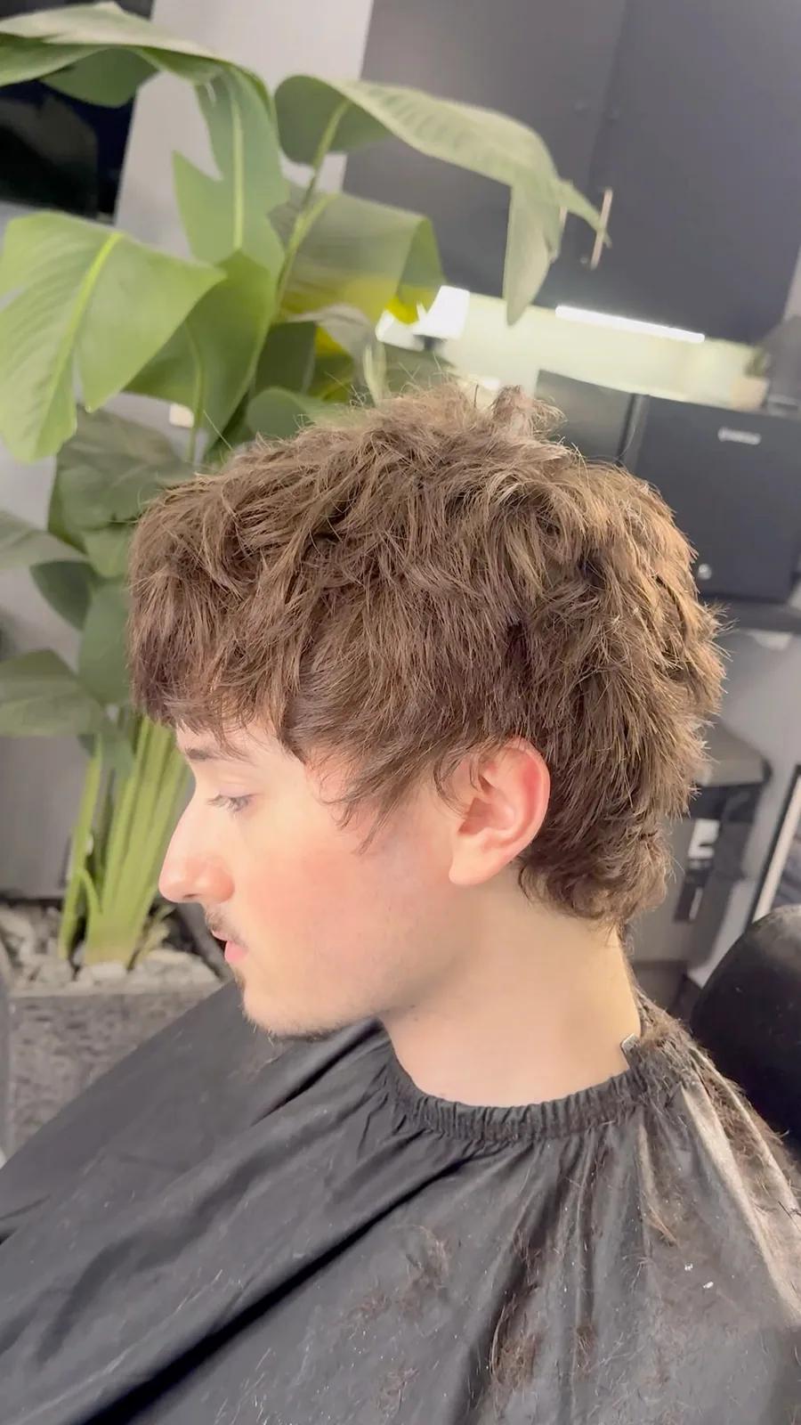 Textured shag with a soft fringe at Chair and Blade