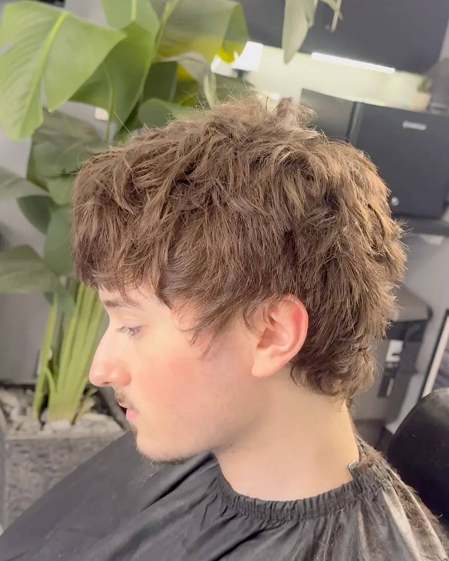 Textured shag with a soft fringe at Chair and Blade