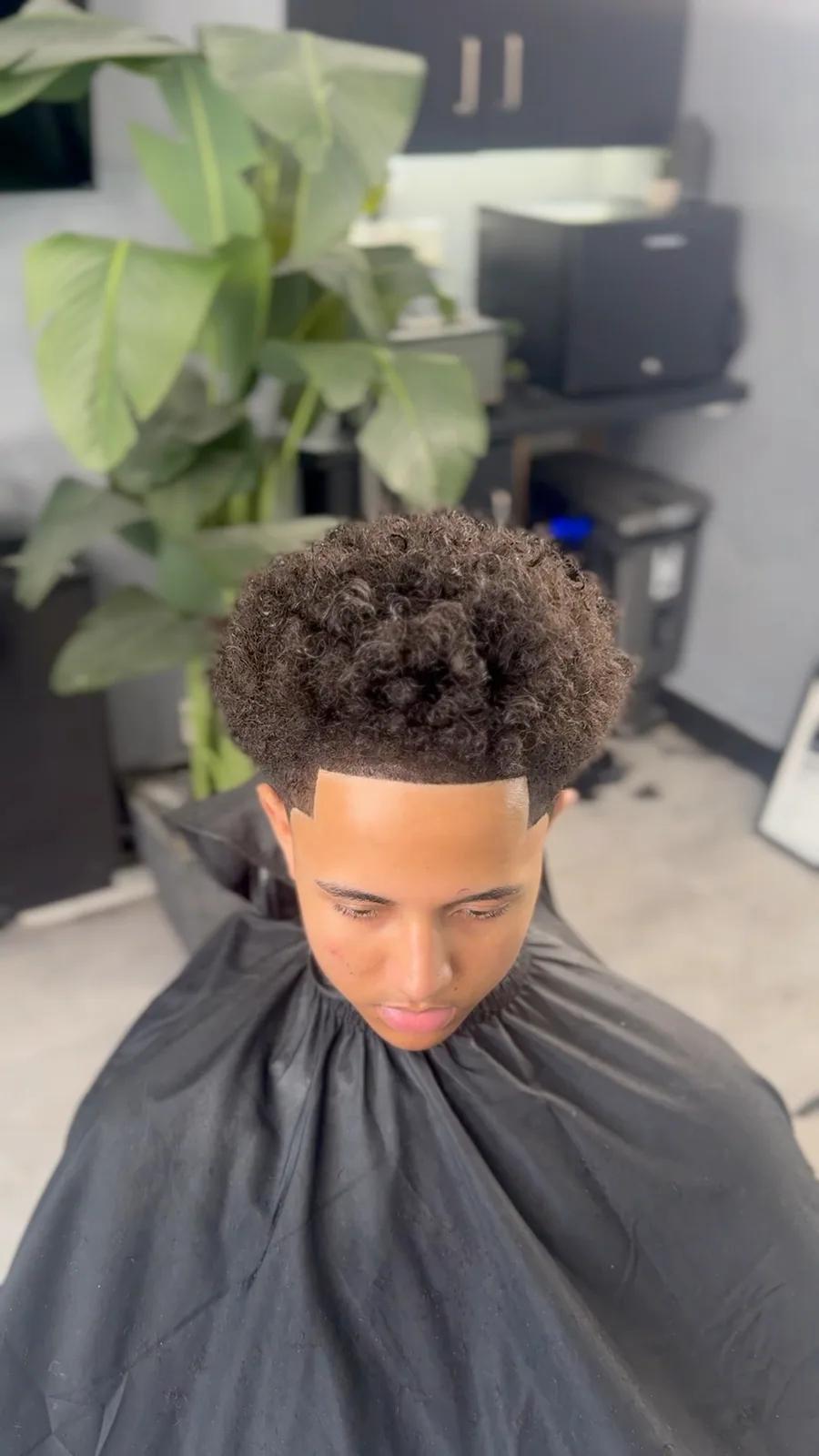 High top fringe fade, Chair and Blade Manchester
