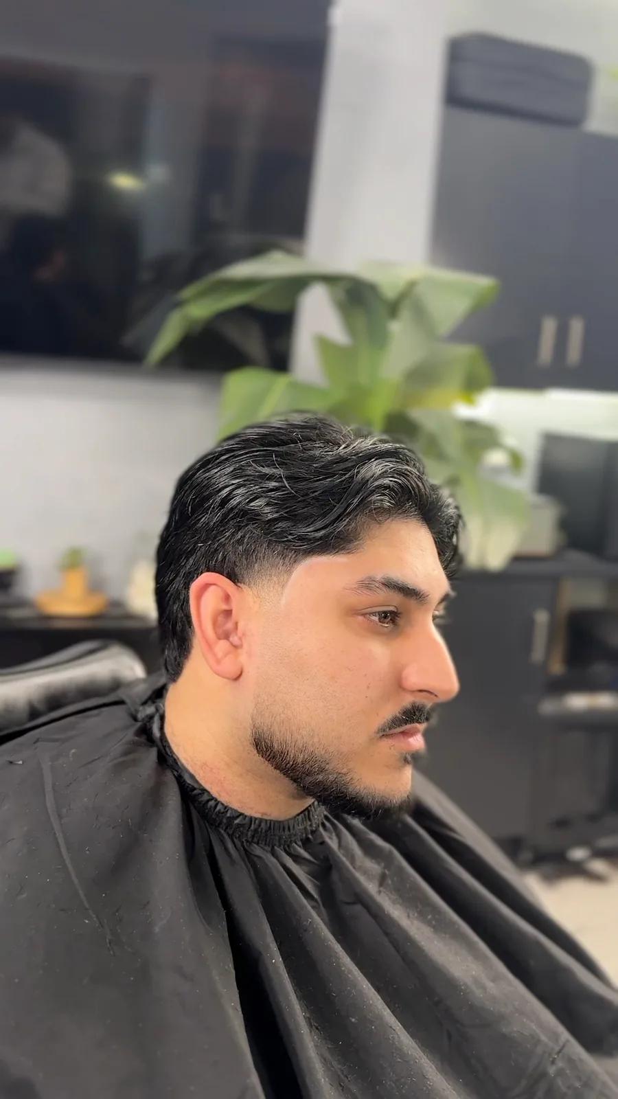 Wavy side part, Chair and Blade Manchester