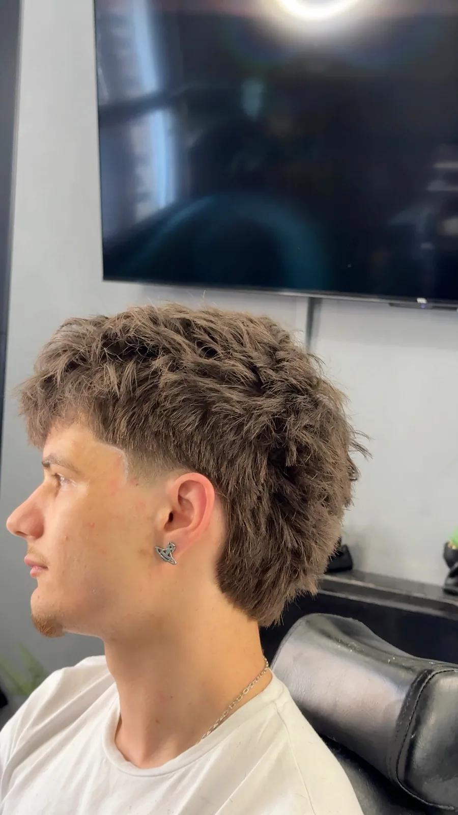 Textured mullet, Chair and Blade Manchester