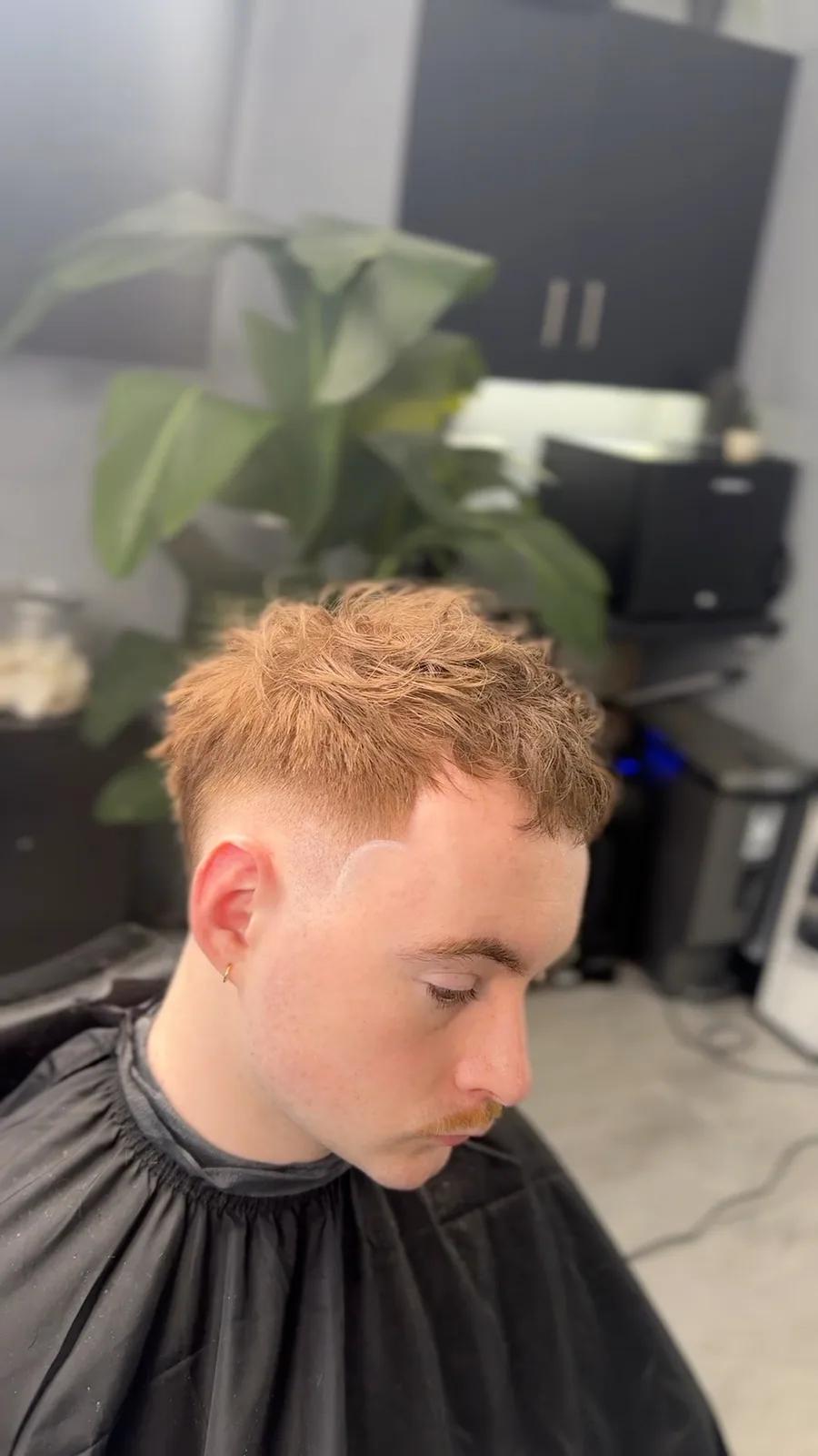 Textured crop with waves and a low fade, Chair and Blade Manchester