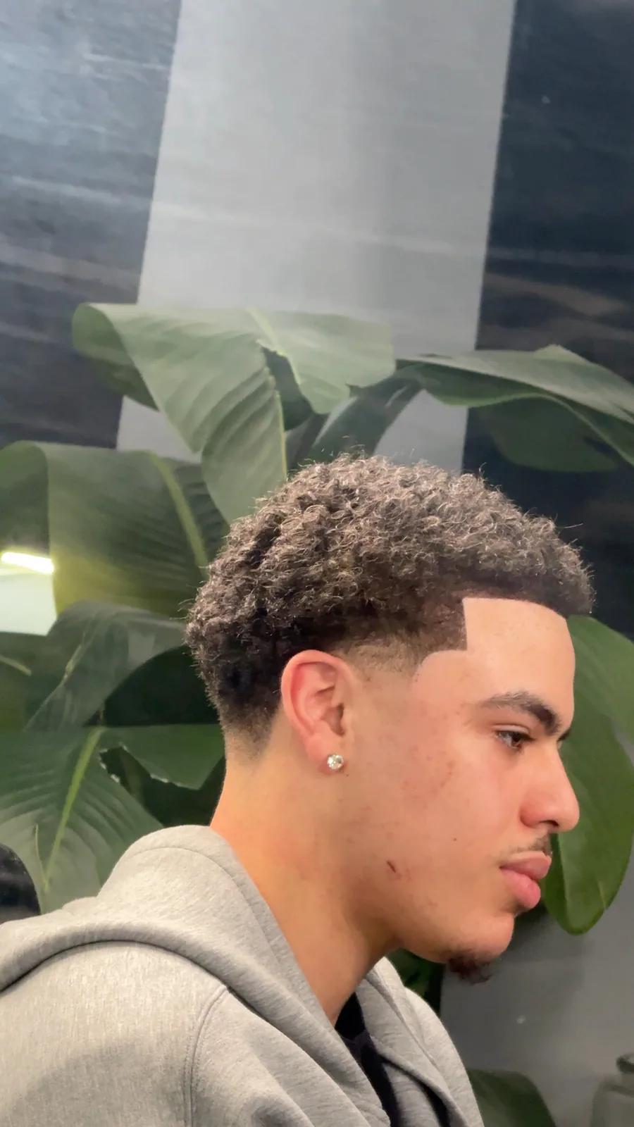 Curly crop fade, Chair and Blade Manchester