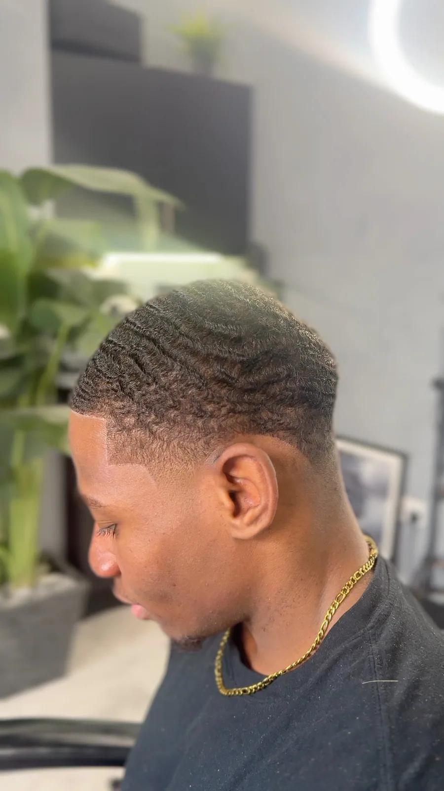Textured crop with a low fade, Chair and Blade Manchester
