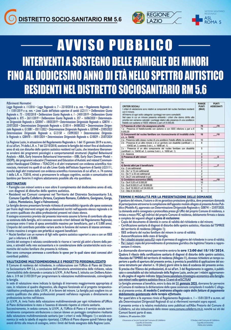Manifesto autismo