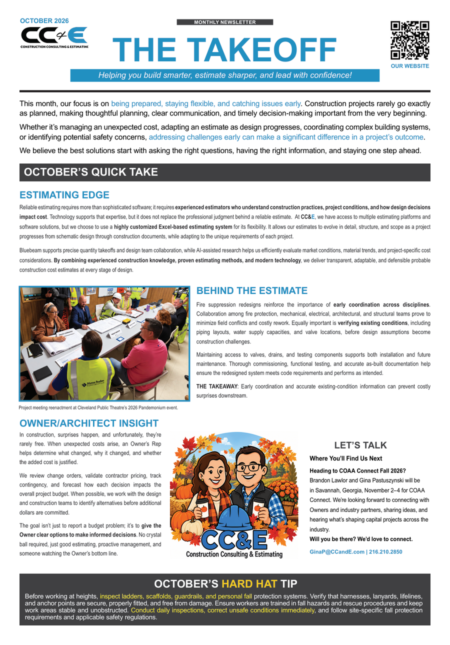 October 2026 newsletter for CC&E