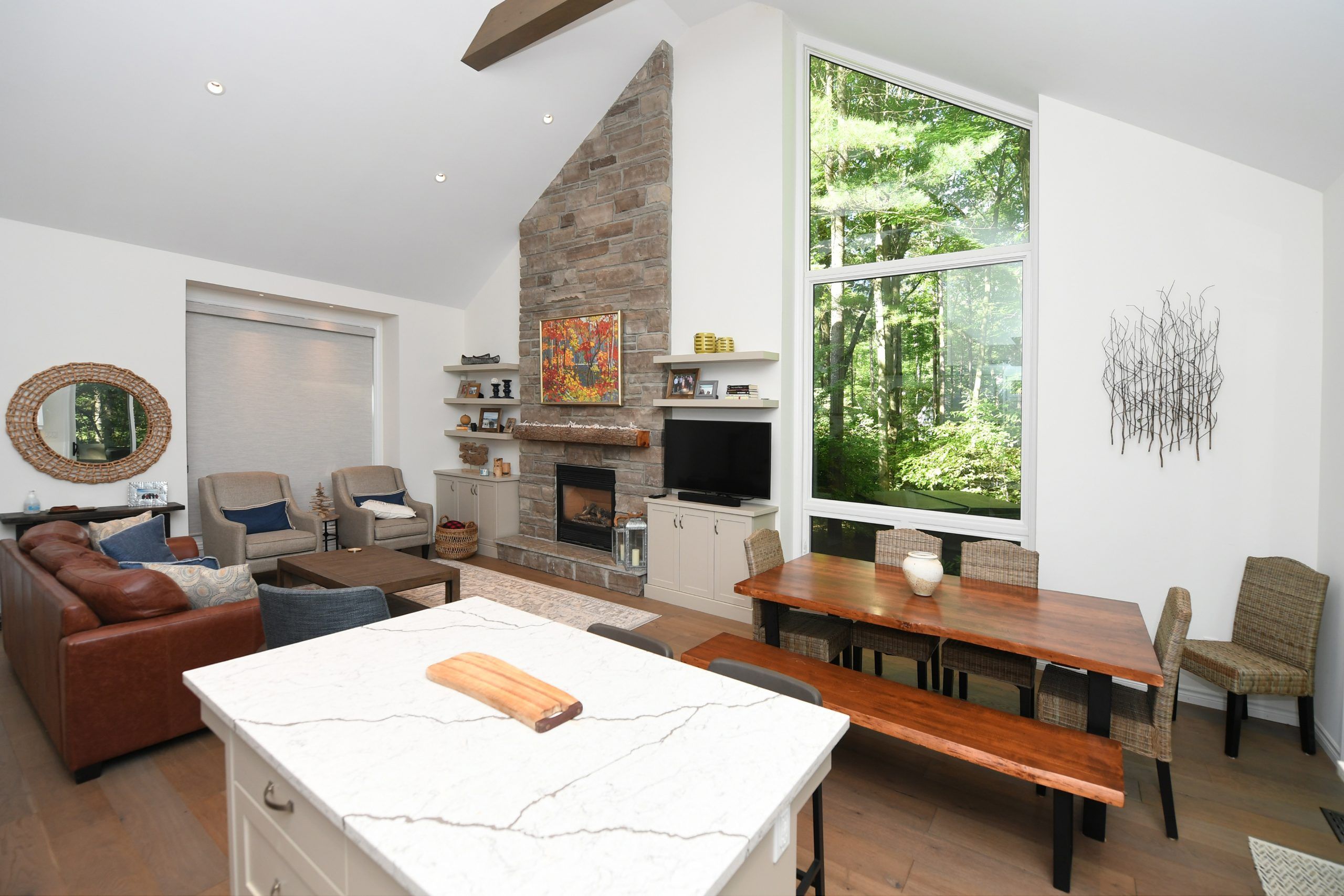 remodeled living room