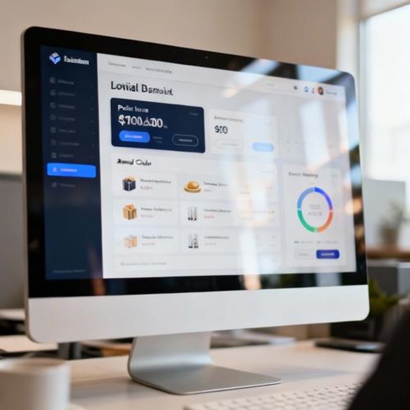 Ecommerce website interface showing loyalty program dashboard with points, rewards, and progress tracking