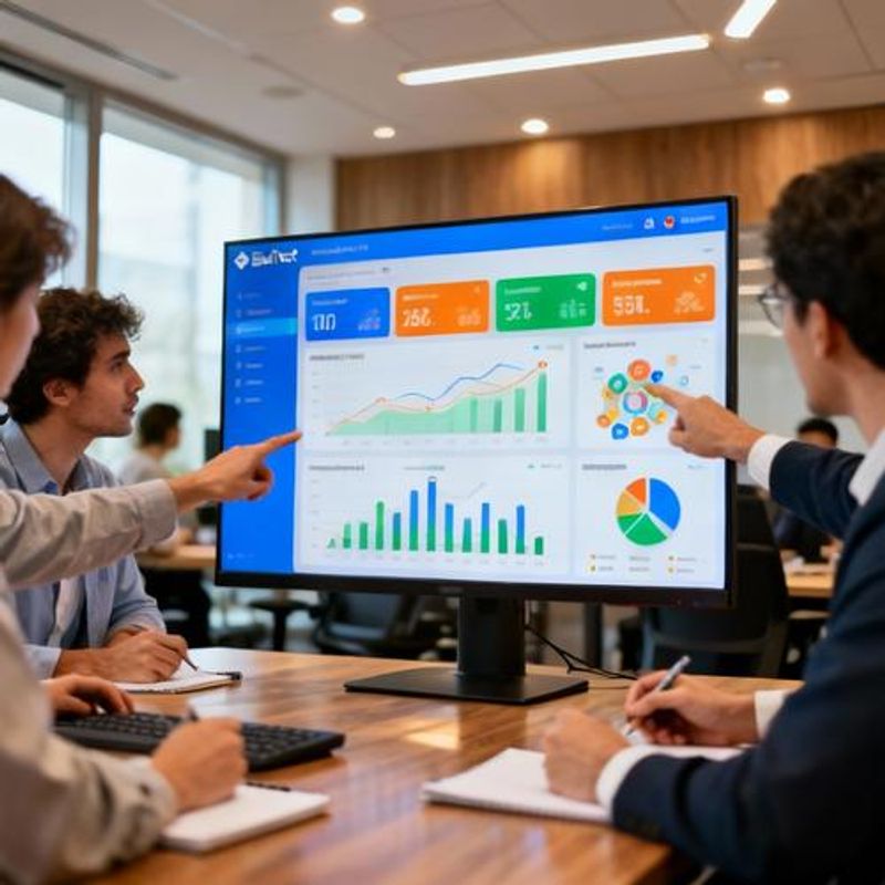 EdTech team analyzing gamification analytics dashboard showing engagement metrics and user progress