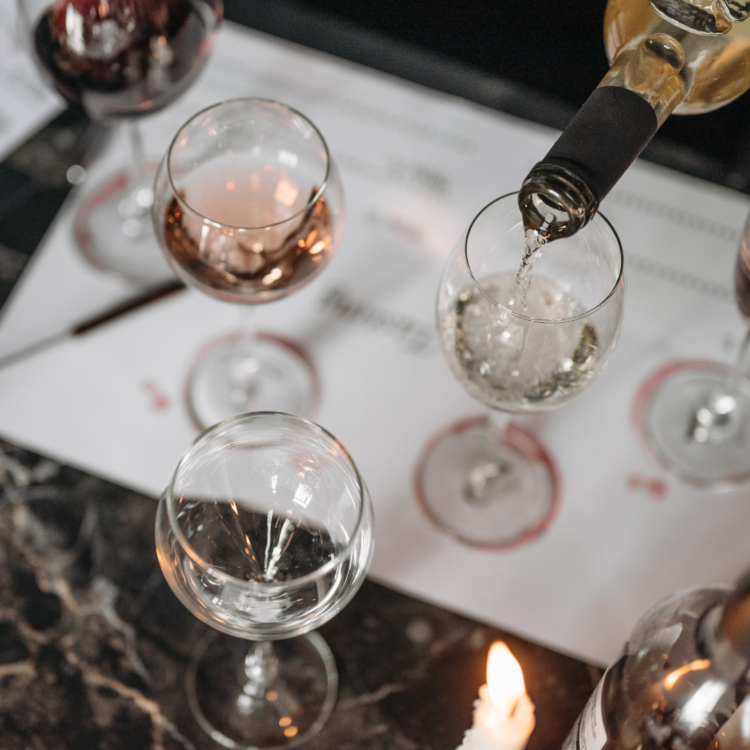 Chardonnay, Rosé, Riesling
