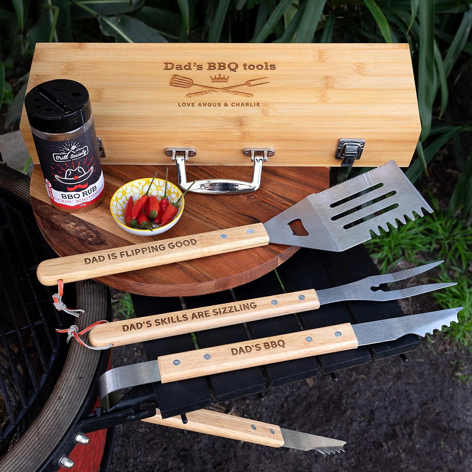 Personalised BBQ Tool Set