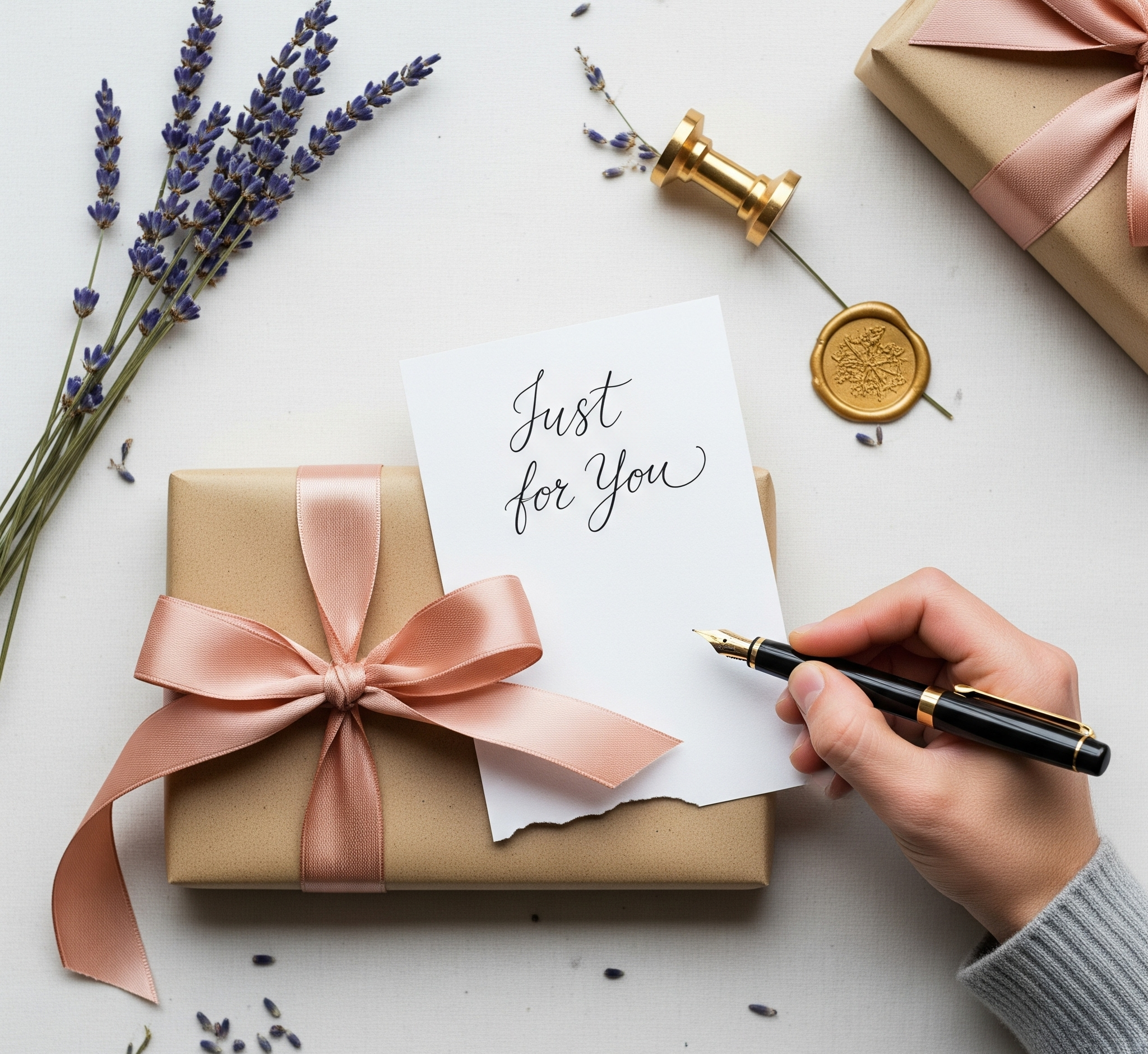 Small gift with note