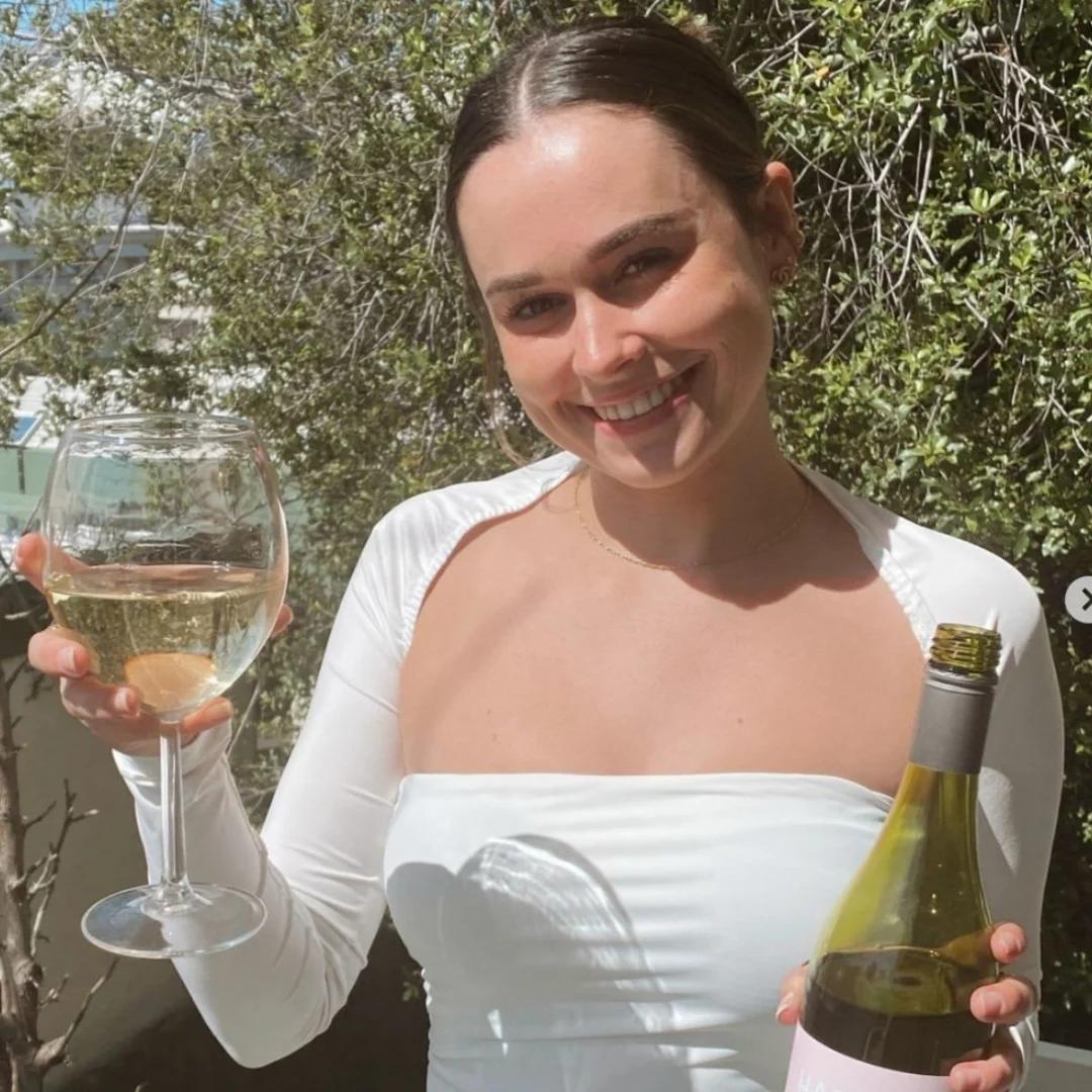 Personalised wine bottle close-up