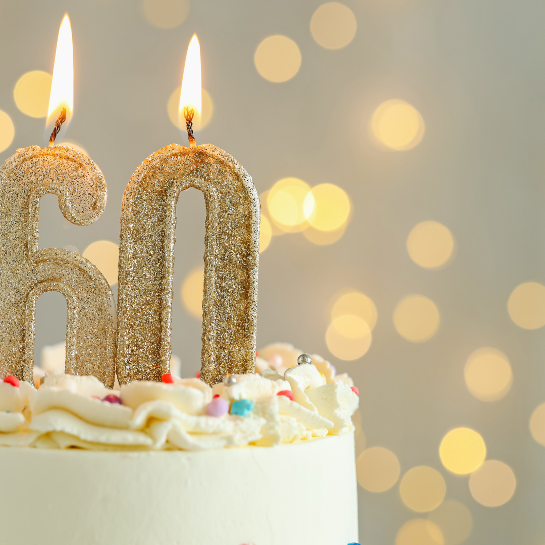 60th birthday cake