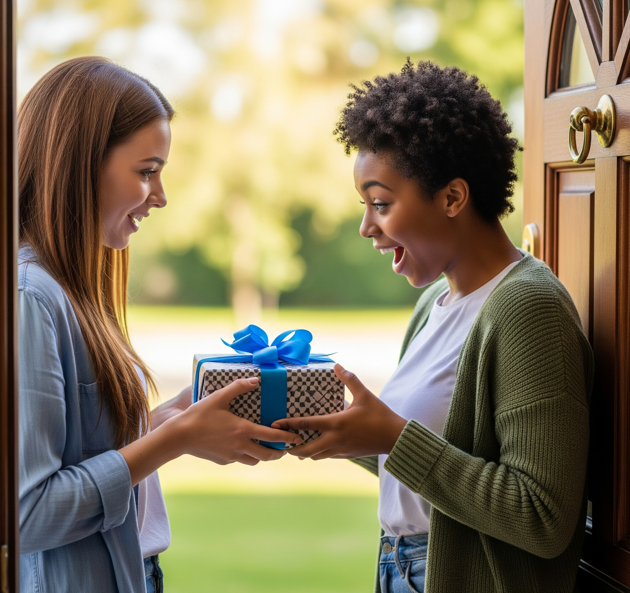 Doorstep surprise delivery
