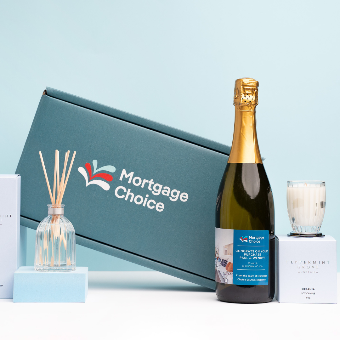 Personalised Alcohol Gift Pack with Mortgage Choice Branding