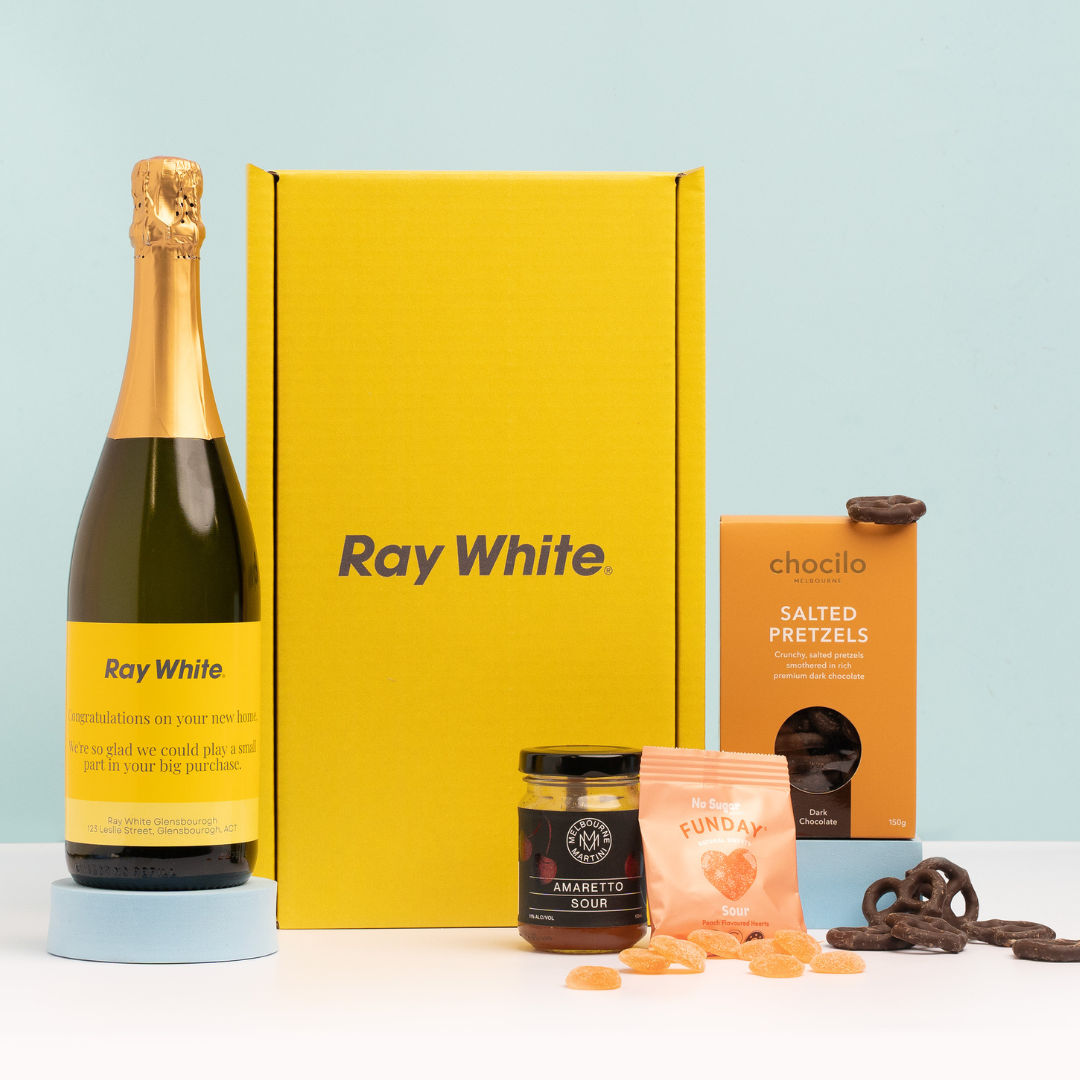 Ray White Gift Pack with Custom Branded Gift Box and sweet treats
