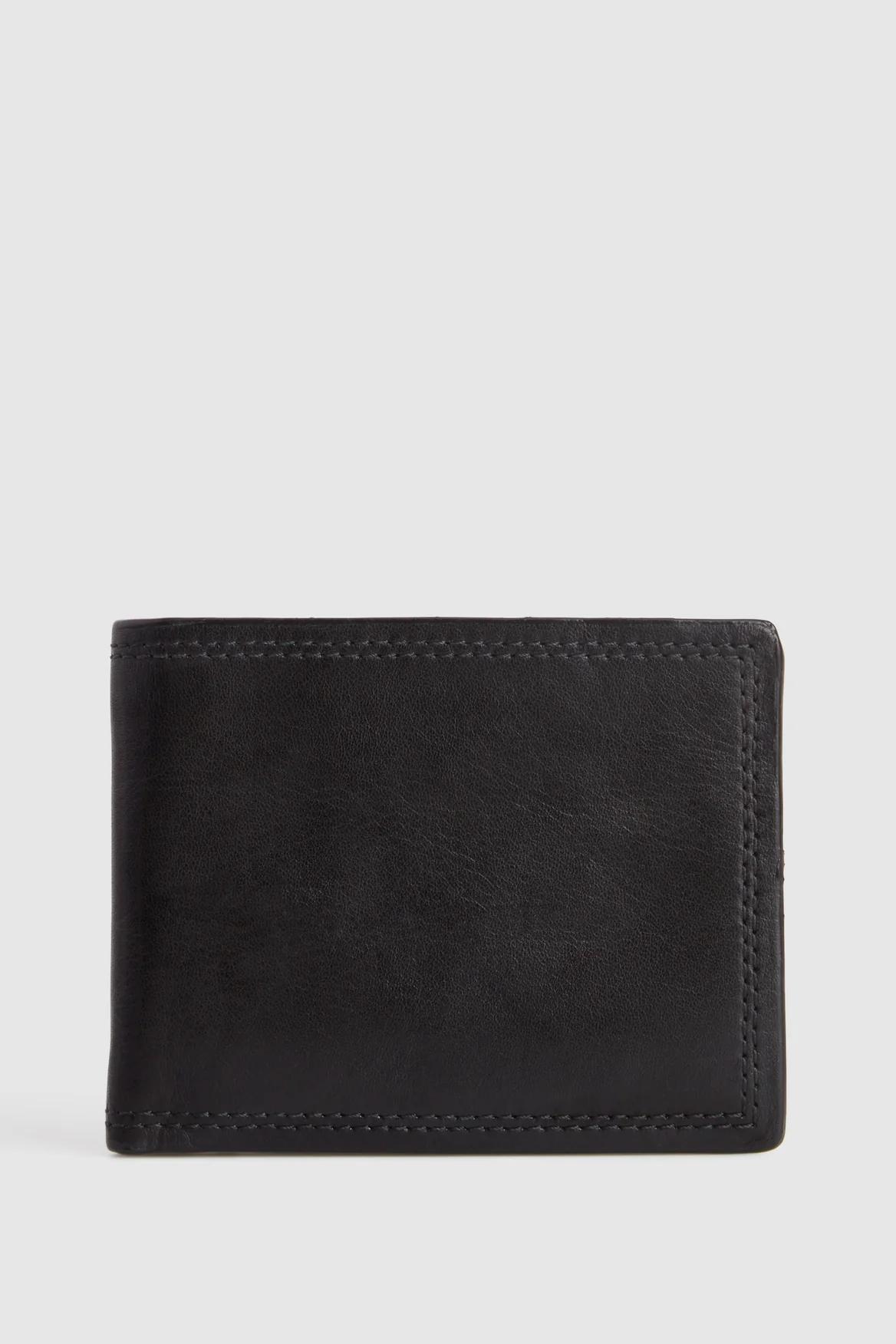 Leather Wallet with RFID Protection