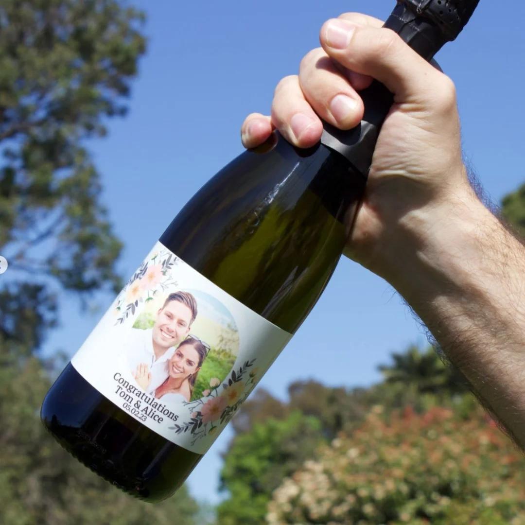 Team celebrating with gifts