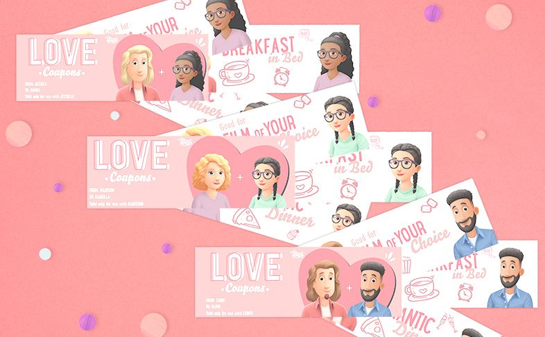 Personalised Love Coupons for Valentines Day
