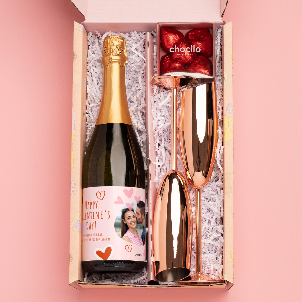 Personalised Wine Gift Pack for Engagement