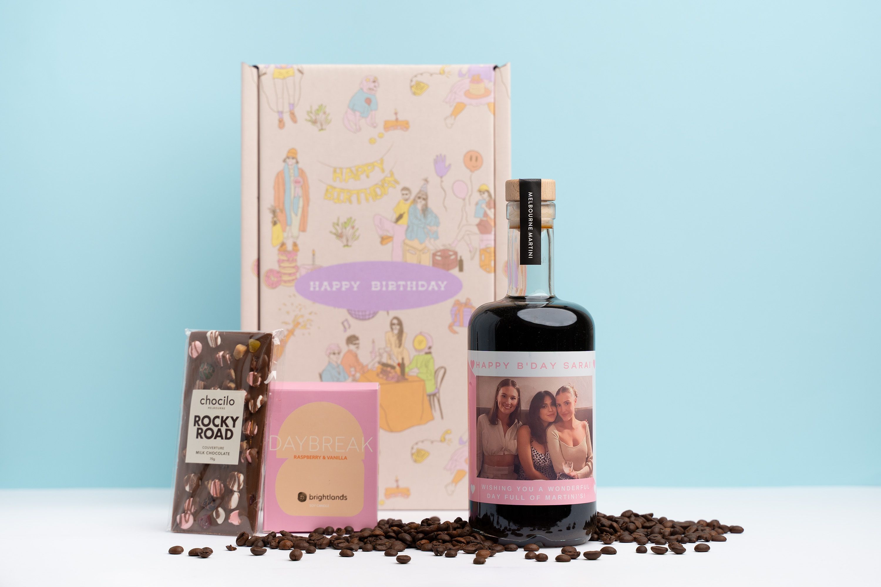 personalised alcohol gift pack for her