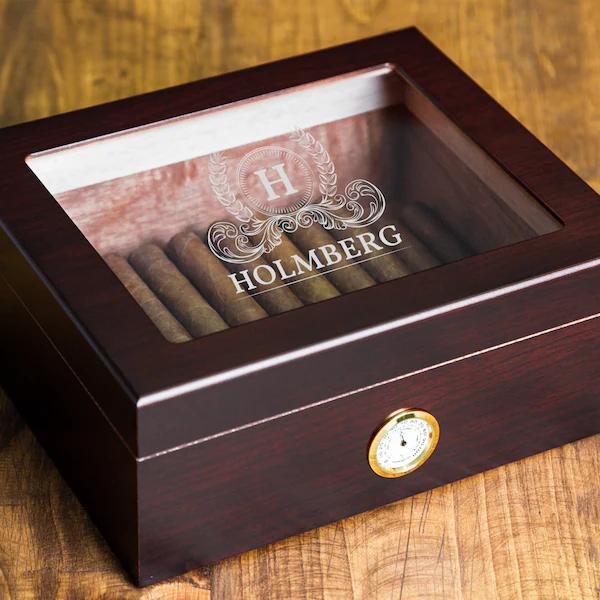 Personalised Humidor for Dad for Christmas