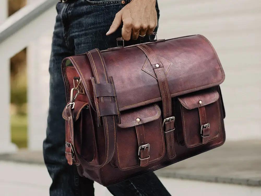 Premium Leather Travel Bag