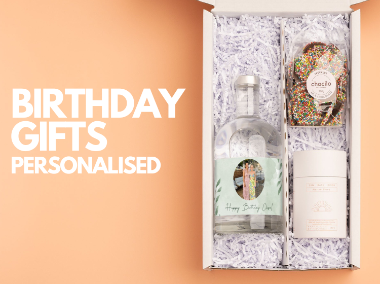 Personalised Alcohol Birthday Gifts. Birthday Gift With Personalised Alcohol Bottle.