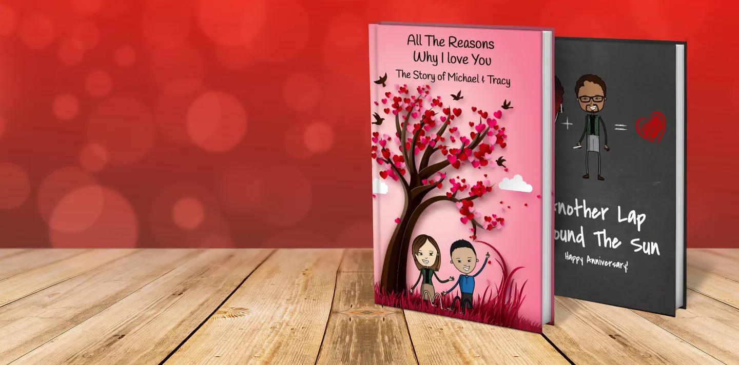 Custom Love Book for Valentine's Day