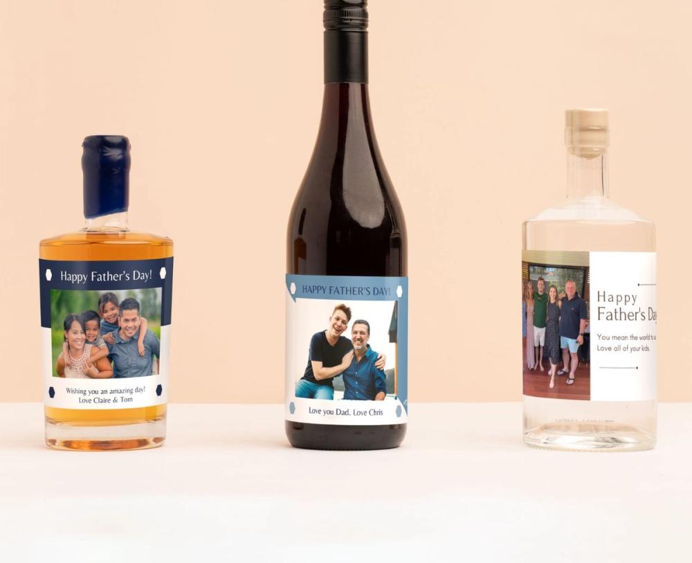 Personalised Bottle of Alcohol, Three Personalised Cocktail Bottles