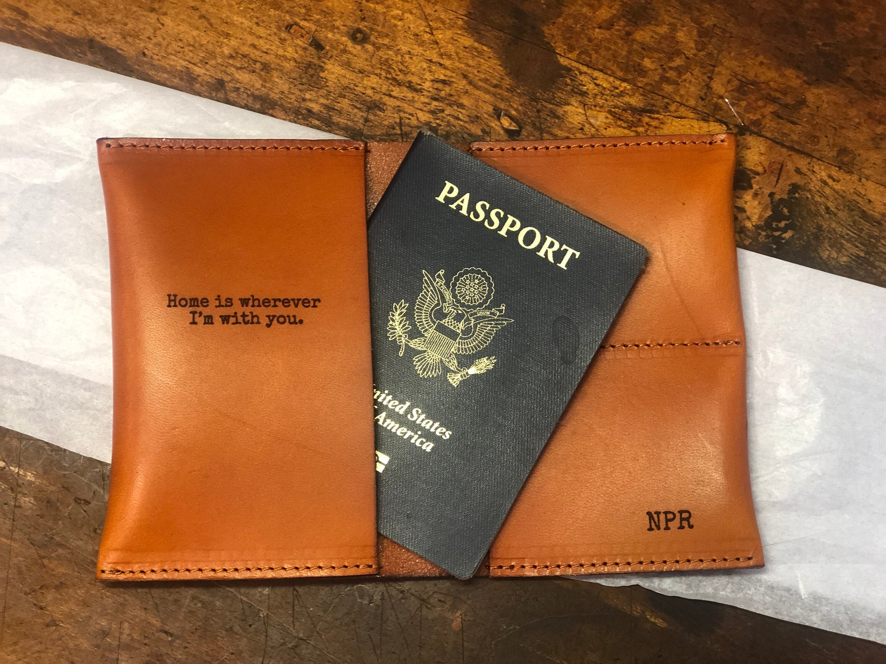 Leather Passport Holder What To Get Boyfriend For Christmas