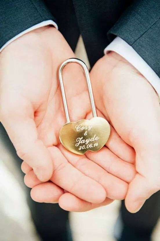Engraved Love Lock for Valentines Day