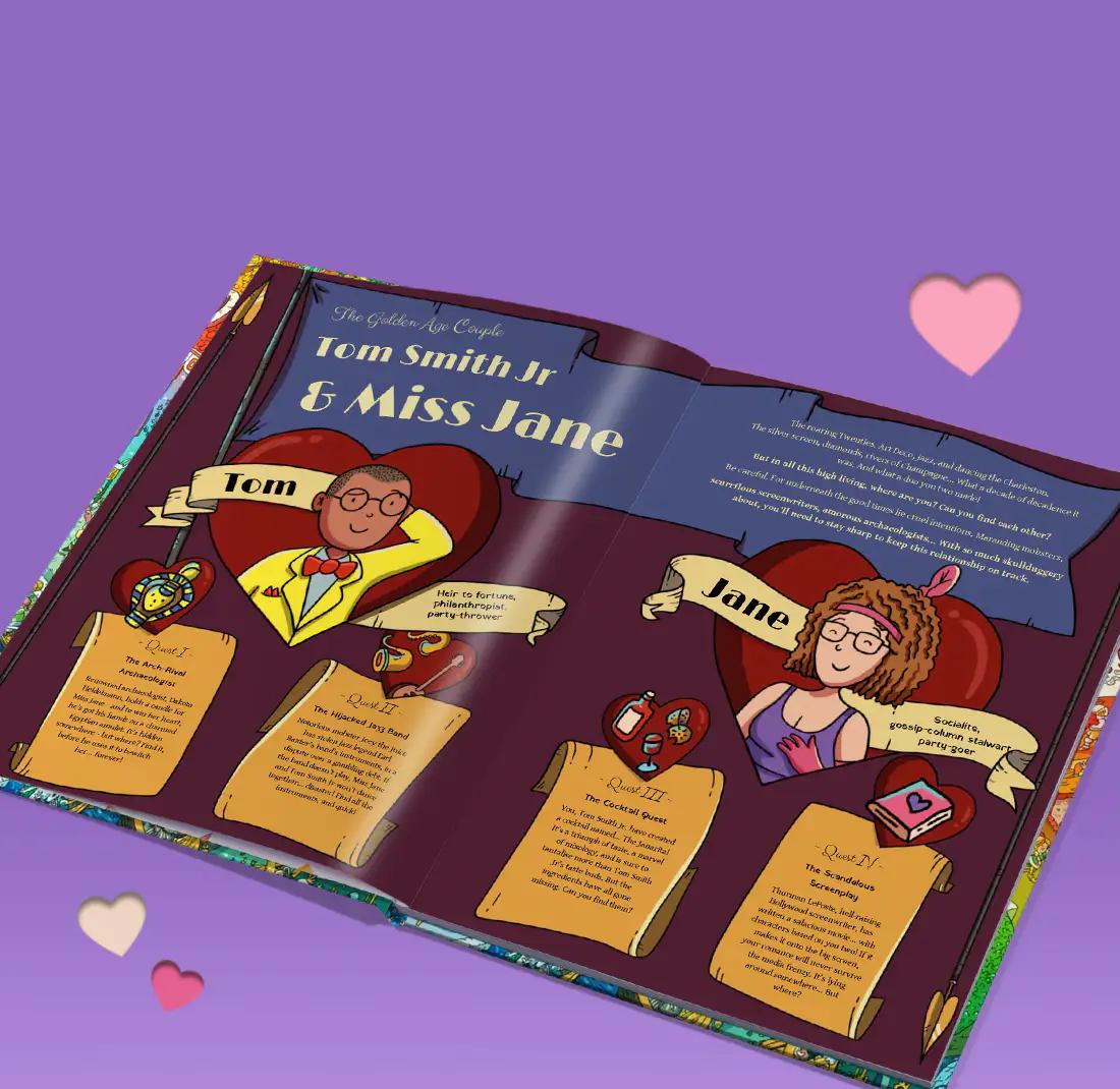Personalised Love Story Book for Valentine's Day