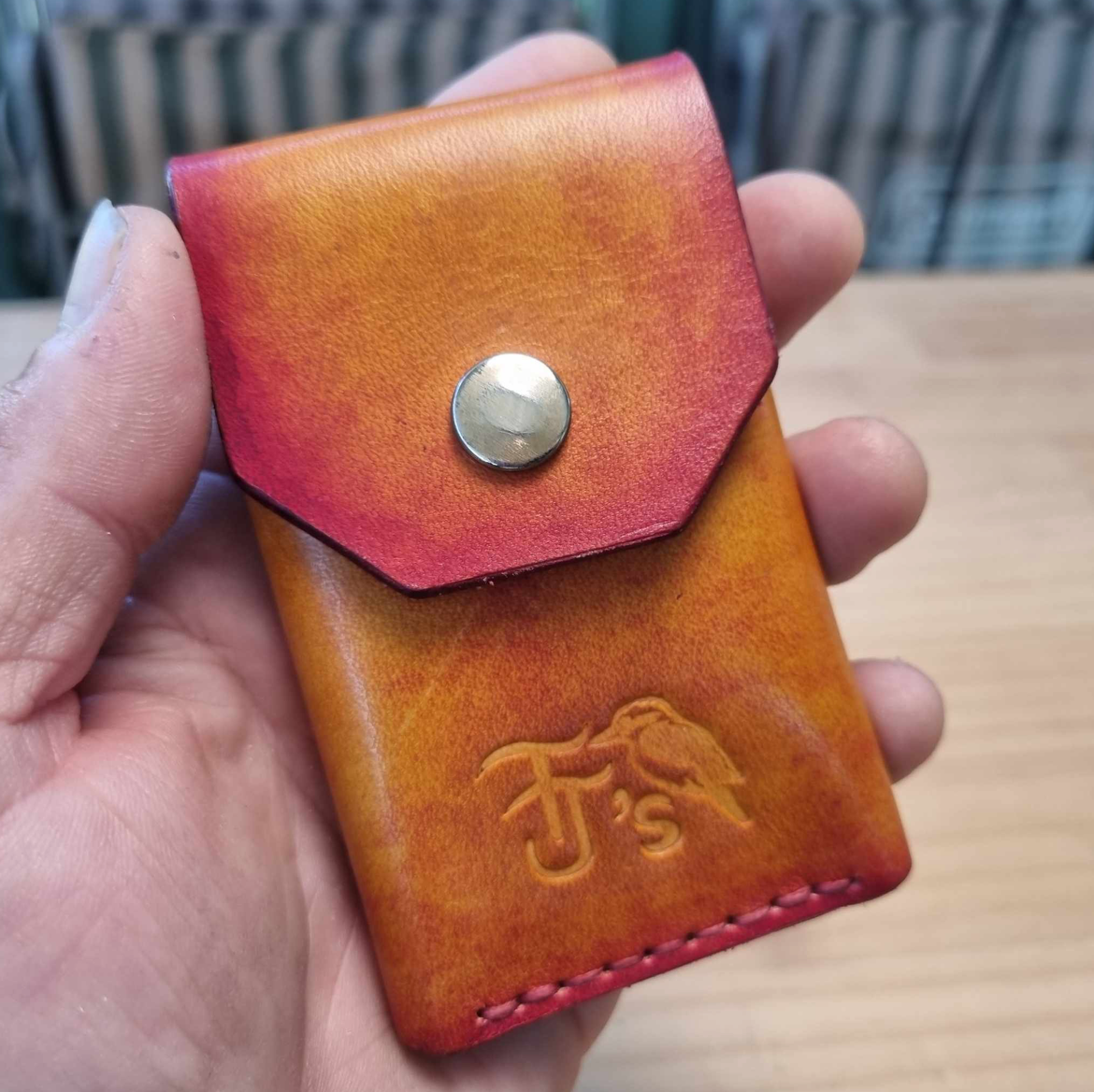 Leather Card holder for dad