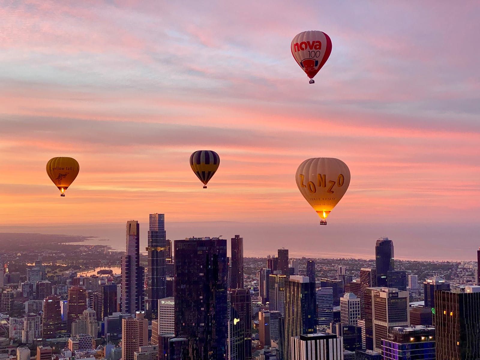 Hot Air Balloons over Melbourne