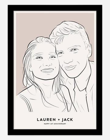 Personalised Artwork or Portrait for Unique 21st Birthday Gift For Him
