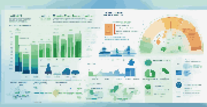An infographic displaying complex data in a colorful design with icons and charts, focusing on clarity and visual appeal.