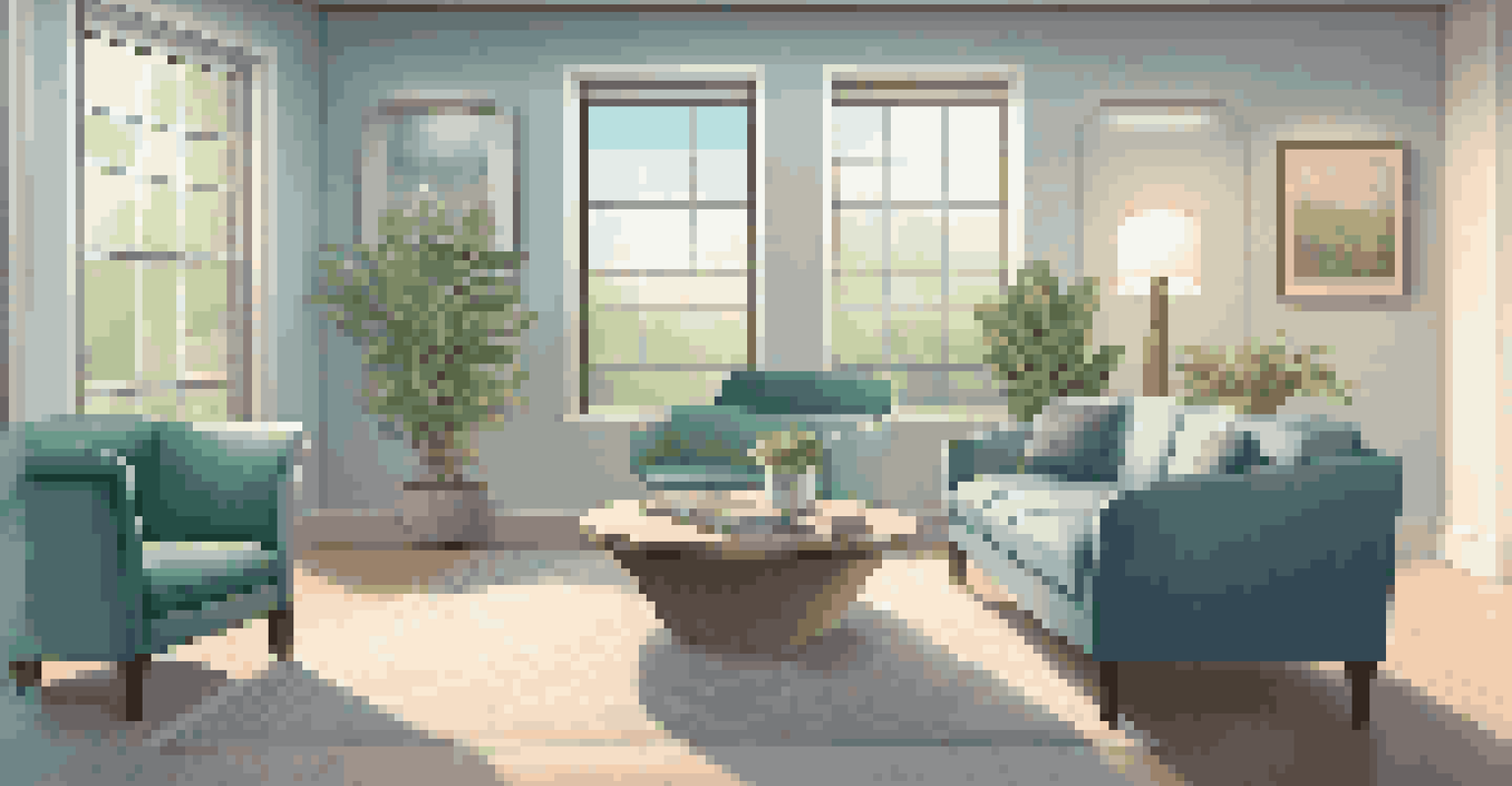 A therapist's office where a client is using VR to engage in an empathy-building simulation.