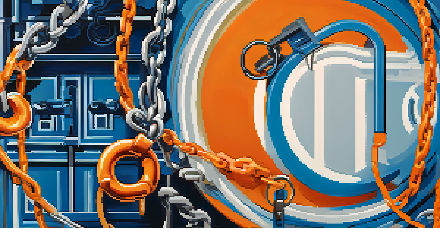 A vibrant promotional poster for an escape artist show featuring chains, locks, and digital elements, with the title 'Escape Artistry: A New Era'.