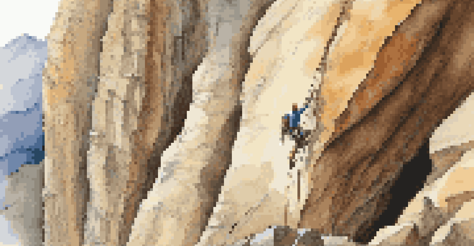 A split image contrasting free climbing and aid climbing styles with different climbers in action.