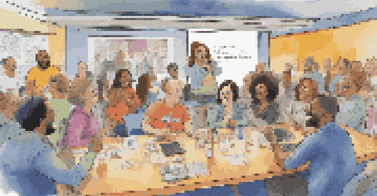 A lively podcast recording session with diverse hosts laughing and engaging with audience comments on a display screen.