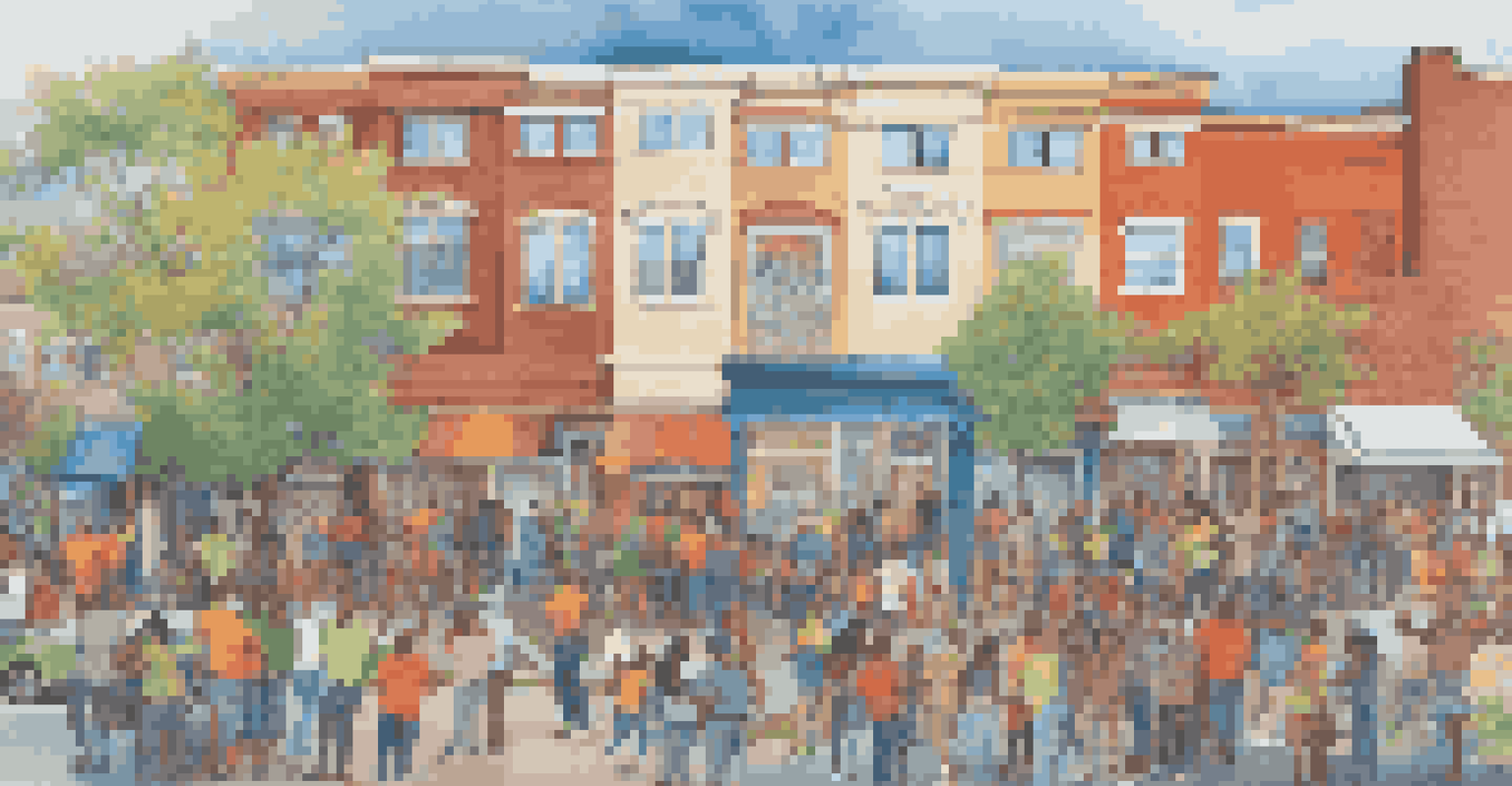 Artists painting a colorful mural on a community wall, showcasing vibrant designs and community involvement.