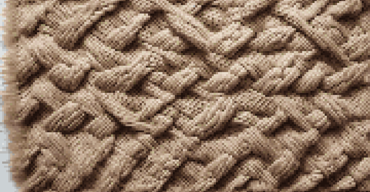 Close-up of a jute rug highlighting its rough texture alongside a soft wool rug, showcasing intricate weaving patterns.